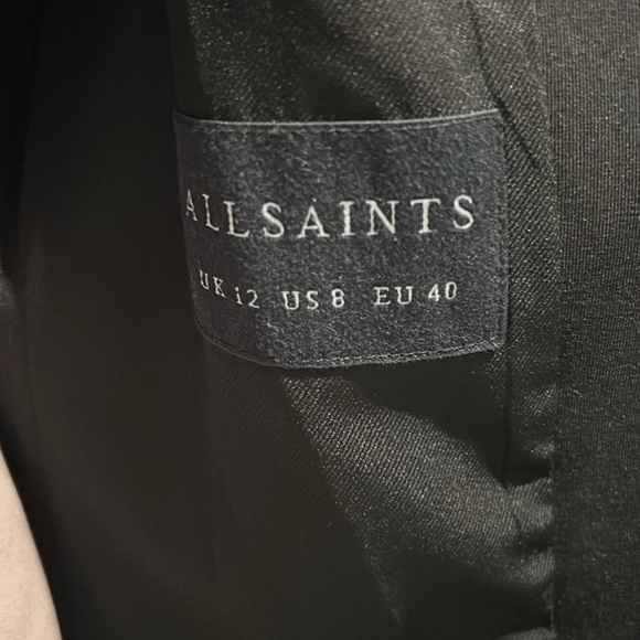 All Saints Aleida classic Black Blazer medium - Picture 3 of 10